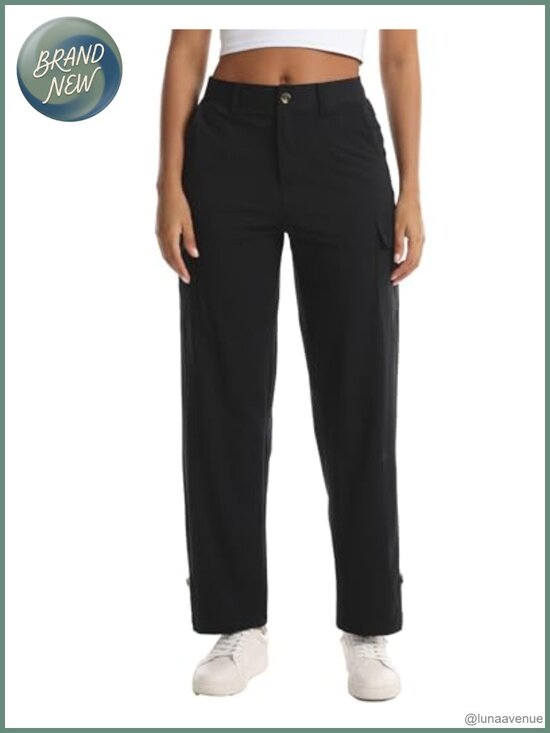 Pants - Women's Lightweight Hiking Cargo Pants 5 Pockets Straight Leg
